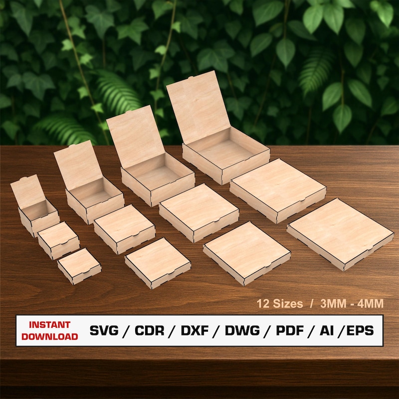 Small Square Flat Boxes - Etsy