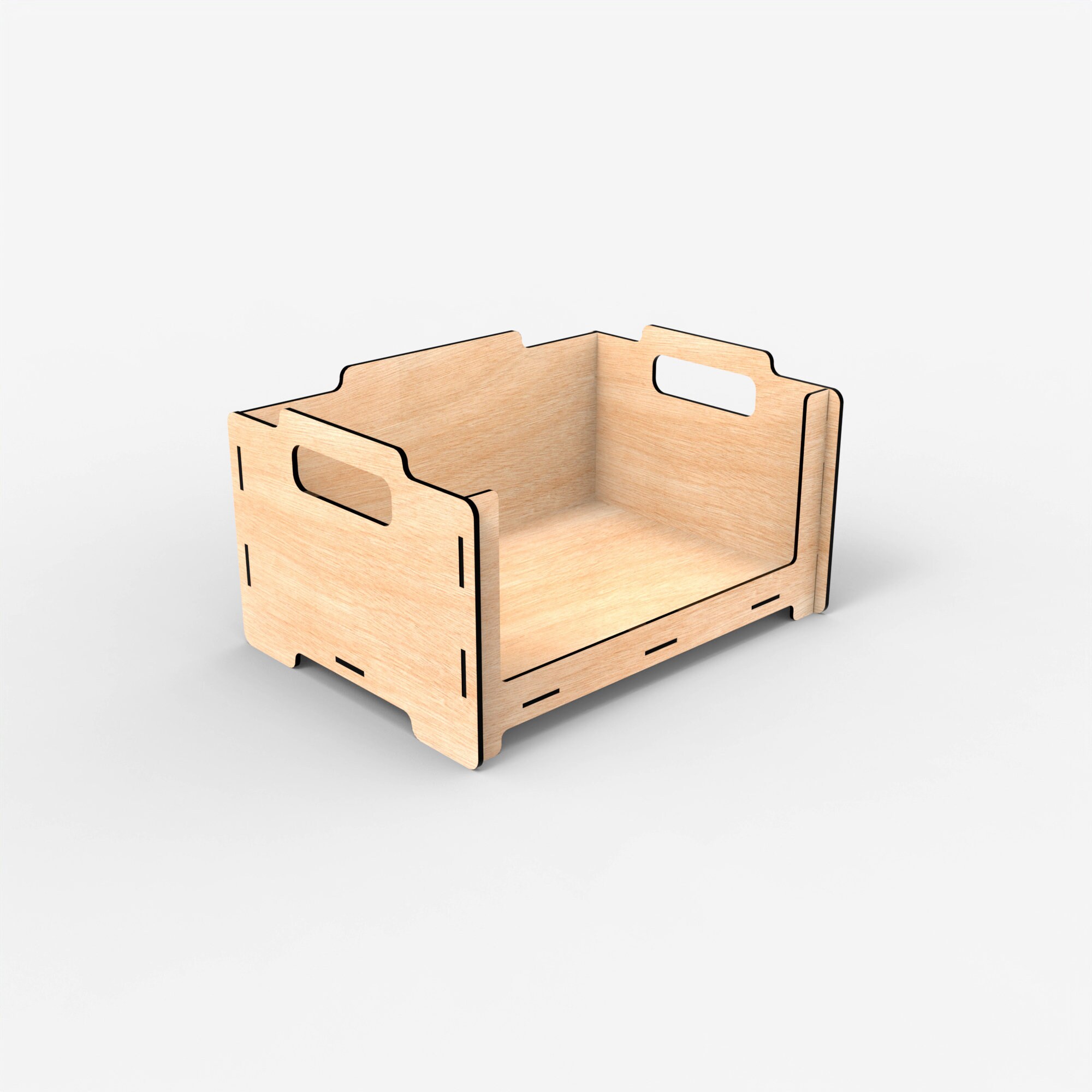 Stackable Storage Box Laser Cut Files SVG, Stackable Wooden Crate, Wood ...