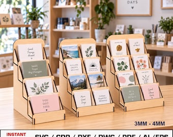 Display Stand Laser Cut File, Display Shelf, Retail Stand, Wooden Stand For Laser Cut, Templates For Cutting