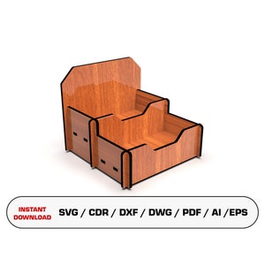 Business Card Holder Laser Cut Files Dxf Svg Pdf Laser cut files,  Glowforge cut files, Laser cut vector, Dxf files for laser