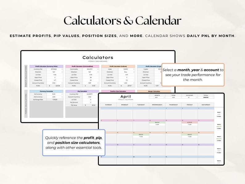 Forex Trading Journal Google Sheets | Trade Tracker & Dashboard | Crypto Indices Forex Log | Digital Download image 7