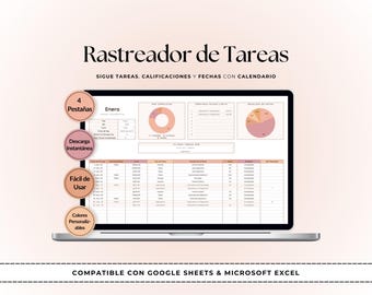 Planificador de Tareas para Estudiantes | Plantilla Excel y Google Sheets | Seguimiento Automático de Tareas