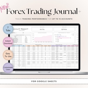 Ultiem forex handelsdagboek | Google Spreadsheets-sjabloon | Daghandelslogboek | Forexplanner | Crypto, indices, grondstoffentracker