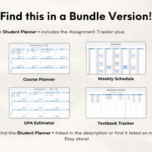 Assignment Tracker Spreadsheet, Google Sheets Template, Homework ...