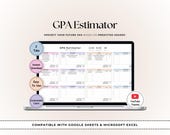 GPA Calculator Template: Grade Tracker for Google Sheets & Excel (Digital Download)
