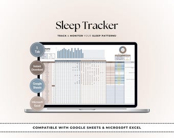 Digitaler Schlaf-Tracker: Google Sheets & Excel Schlafjournal