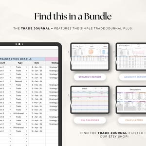 Simple Forex Trading Journal Google Sheets | Beginner Trade Tracker & Dashboard | Crypto Indices Forex Log | Digital Download image 6