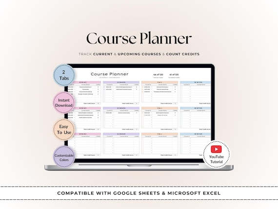 Qualification Tracker Design College Degree Tracker Template