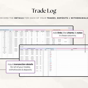 Simple Forex Trading Journal Excel Template | Beginner Trade Tracker & Dashboard | Crypto Indices Forex Log | Digital Download image 3