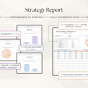 Forex Trading Journal Google Sheets | Trade Tracker & Dashboard | Crypto Indices Forex Log | Digital Download image 5