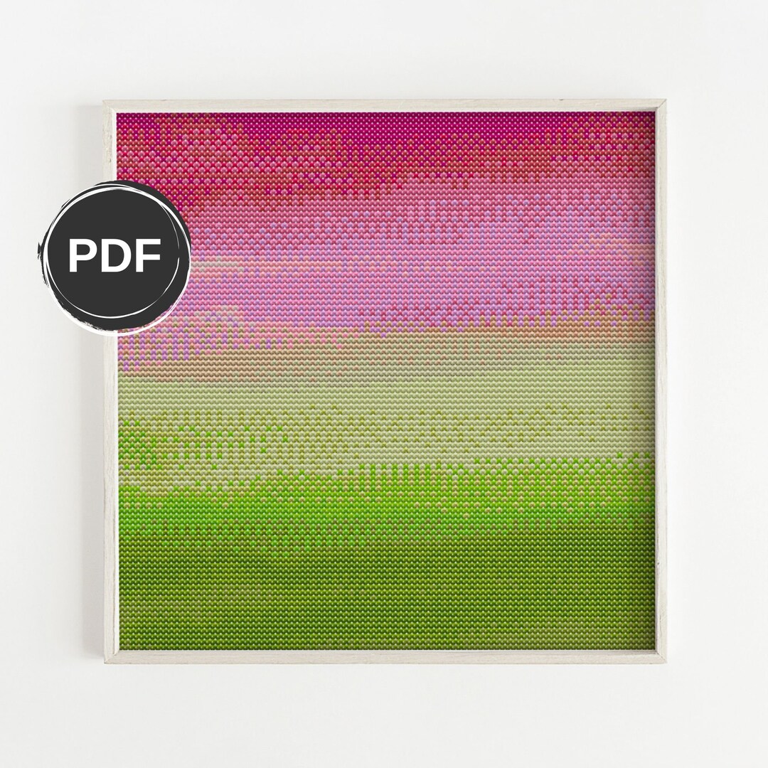 Abstract Cross Stitch Pattern PDF, Modern Cross Stitch Pattern ...