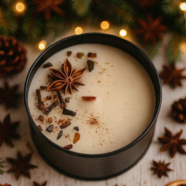 Chai Candle | Wood Wick | Premium Soy Wax Blend | Gift Box | 6oz