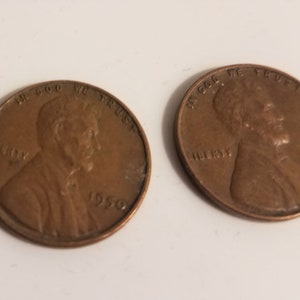 Rare 1950 No Mint Mark Wheat Penny (2)