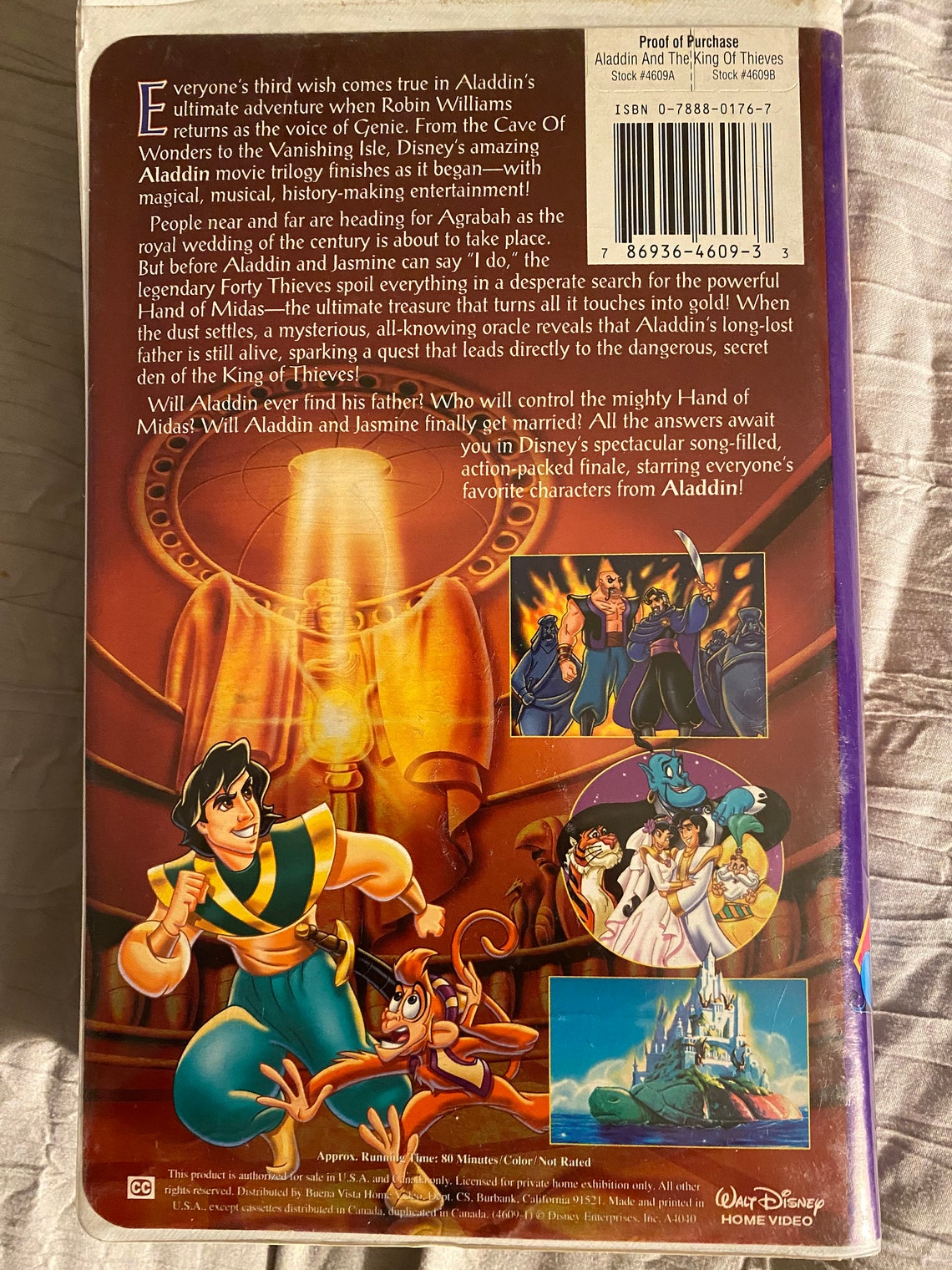 Disney's Black Diamond Edition "aladdin King of Thieves" VHS - Etsy