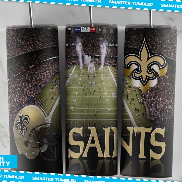 NO Saints Tumbler wrap , 20 oz Skinny Tumbler designs, 20 oz tumbler sublimations, Digital file,  Digital download, NO Saints Tumbler PNG