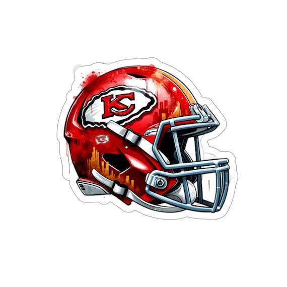 Playful Kansas City Chiefs Helmet Die-cut Stickers 42C, Chiefs