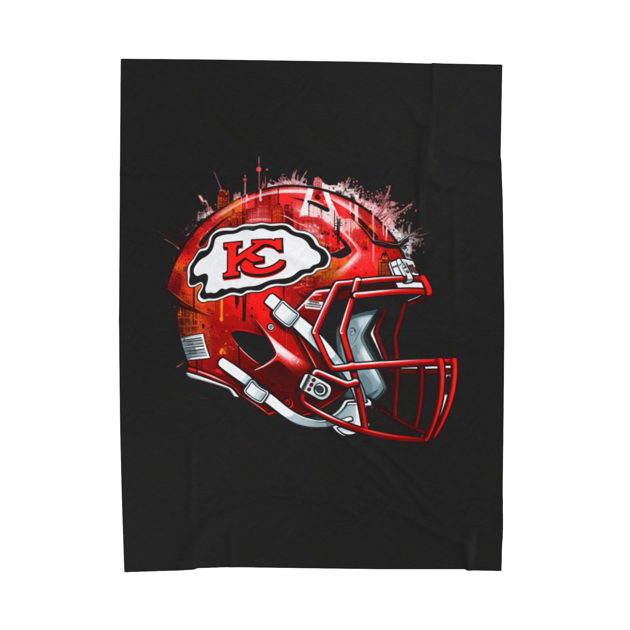 Custom Playful Kansas City Chiefs Plush Blanket, Chiefs Tailgate