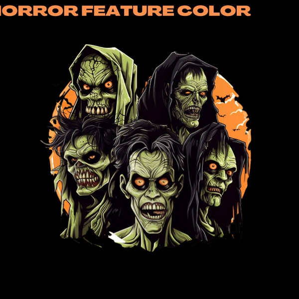 Classic Horror Feature Color PNG, Classic Horror Feature Color, Classic Horror Color  PNG, Halloween png, Custom Halloween Classic Horror