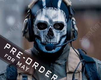 Cosplay Ghost Mask + Balaclava PRE-ORDER for MAY 2024, inspired by Deepwater Ghost (Replica)
