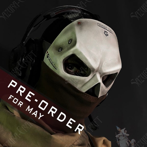 Cosplay Ghost Mask + Balaclava PRE-ORDER for MAY 2024, inspired by Red Team Ghost,(Replica)
