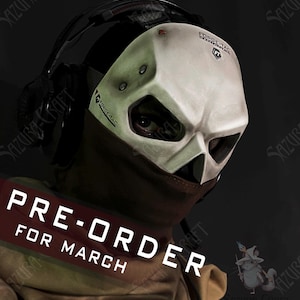 Cosplay Ghost Mask + Balaclava PRE-ORDER for MARCH 2026, inspired by Red Team Ghost,(Replica)