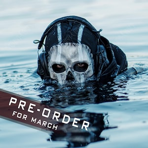 Máscara de Cosplay Loch Ghost + Pasamontañas, inspirada en la versión Deep Water (Réplica)