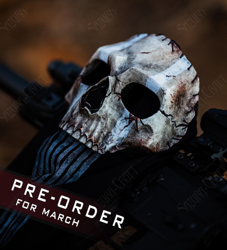 Cosplay Ghost Venator Mask + Balaclava, PRE-ORDER for MAY 2026 !!! inspired by Ghost Venator  Ghost (replica)