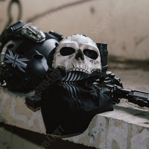 Cosplay Ghost Mask Balaclava PRE-ORDER for MAY 2024, inspired by Night War Ghost Replica image 3