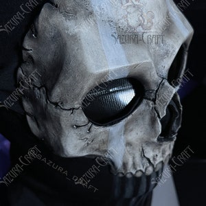 Cosplay Ghost Mask Balaclava PRE-ORDER for MAY 2024, inspired by Night War Ghost Replica image 9