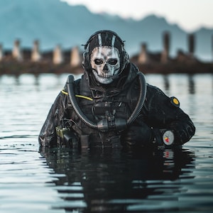 Cosplay Loch Geist Maske + Balaclava, inspiriert von der Version Deep Water (Replica) Bild 2