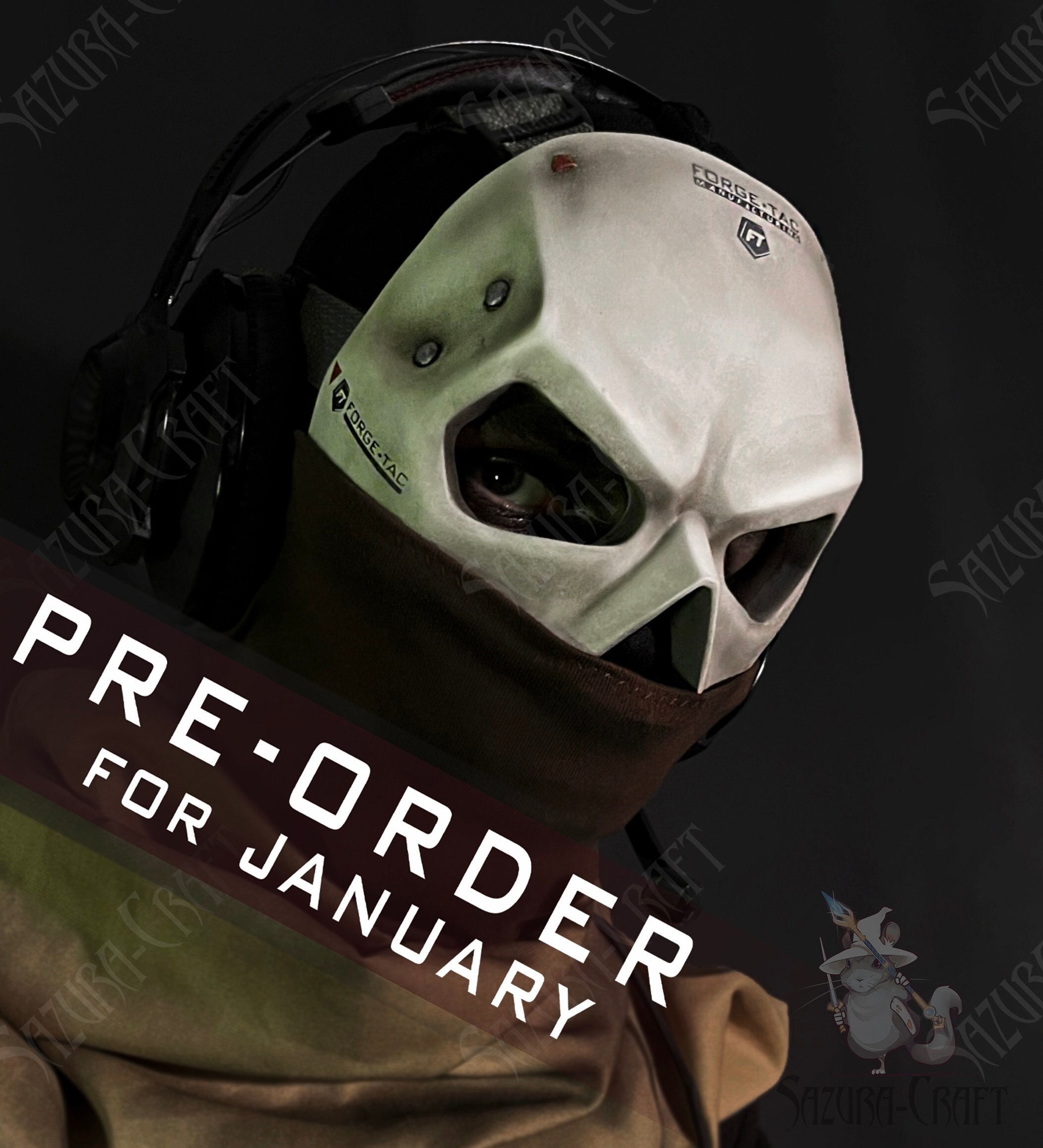 STL file Call Of Duty Modern Warfare Ghost Jawbone Operator Mask