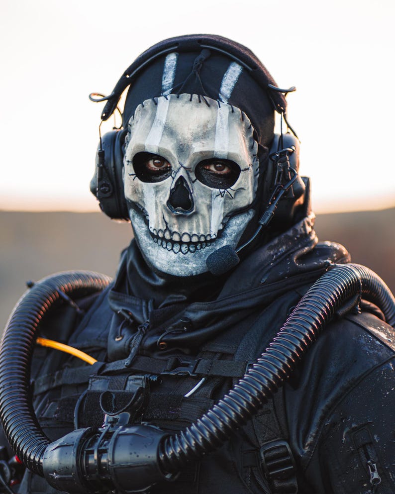Cosplay Loch Geist Maske + Balaclava, inspiriert von der Version Deep Water (Replica) Bild 3