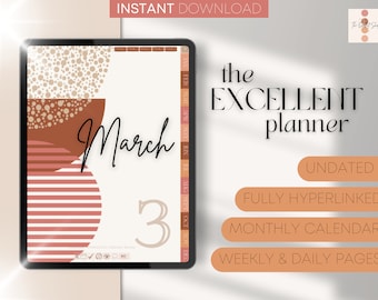 Goodnotes Digital Planner: Undated Weekly, Daily, Monthly (Digital Download)