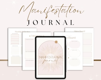 Manifestation Journal, Manifestation Book, Manifestation Planner, Manifestation Guide Workbook, 369 Manifestation Method, Printable