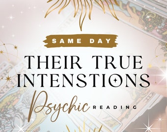 Me encanta leer el mismo día. Sus verdaderas intenciones. Lectura psíquica. Lectura de Tarot el mismo día.
