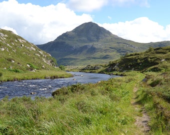 Scottish Highlands mountainous terrain landscape