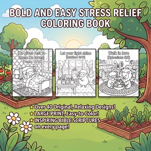 Christian Coloring Book: Inspiring Bible Scriptures, Stress Relief Designs