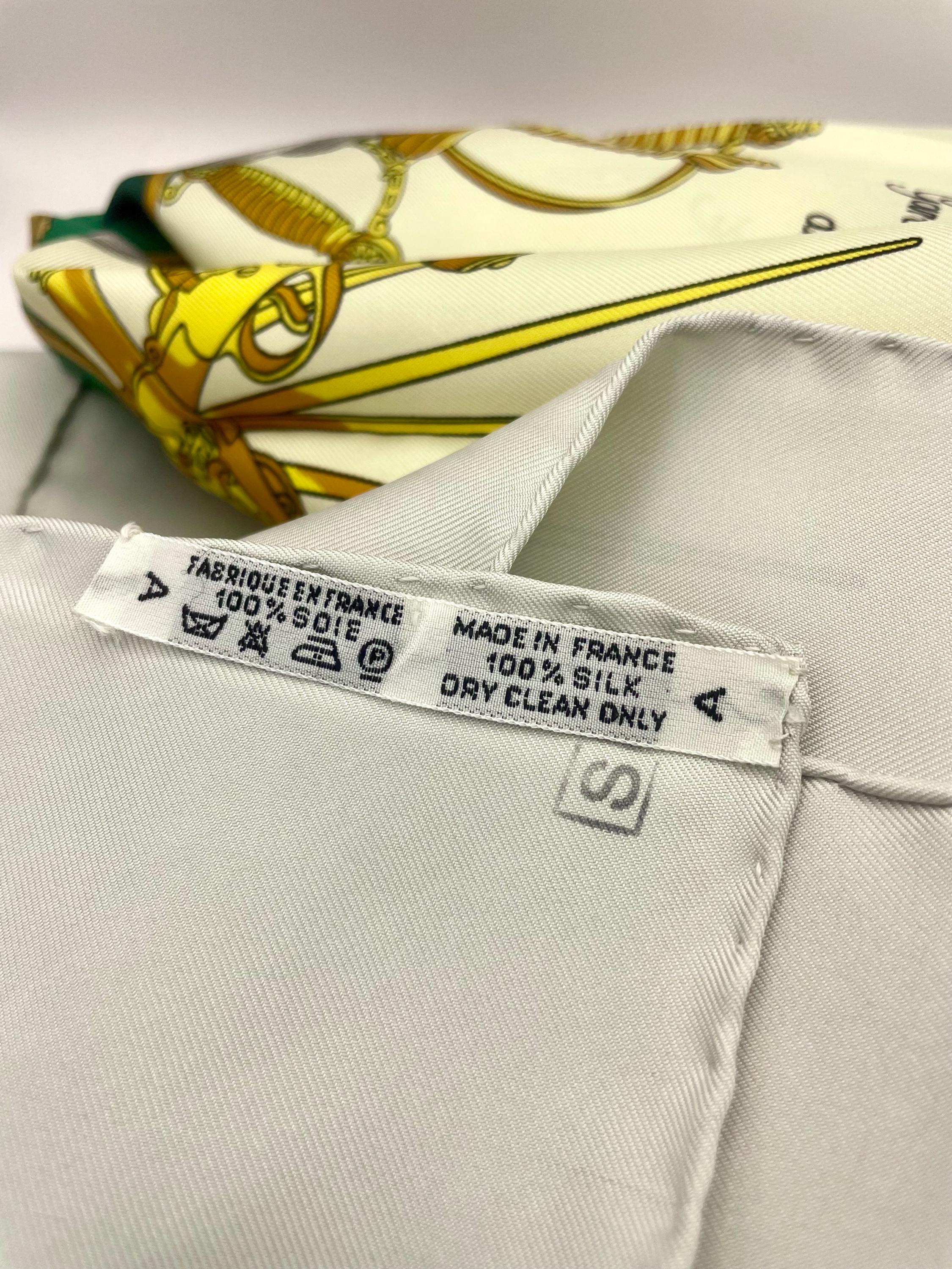 Hermès Traité Des Armes Scarf – Vintage 1951 Silk Carre 90cm