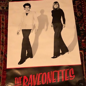Vintage Raveonettes indie alternative record shop promo poster