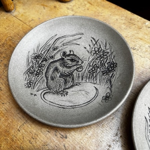 Vintage Poole Pottery Field Mouse Stoneware Plates 5" Various designs available