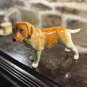 Vintage Golden Retriever Keramikfigur från Coopercraft, England