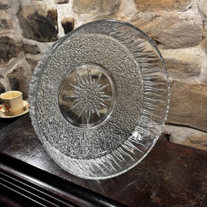 Vintage 1970-tals Ravenhead Glass White Fire Upackad Stor Bordskål Designad Av John Clappison (ex Hornsea Pottery) Retro Servis