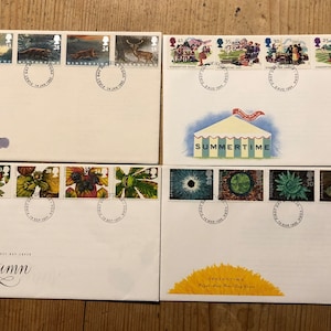 UK Four Seasons First Day Cover Stamps Collection 1992-1995