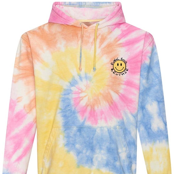 Fatboy Slim Funk Soul Brother Tie Die Festival Hoodies Mens and Womens Colourful Rave Hoods DJ Clothing Acid Smiley Face Hoodie Etsy UK