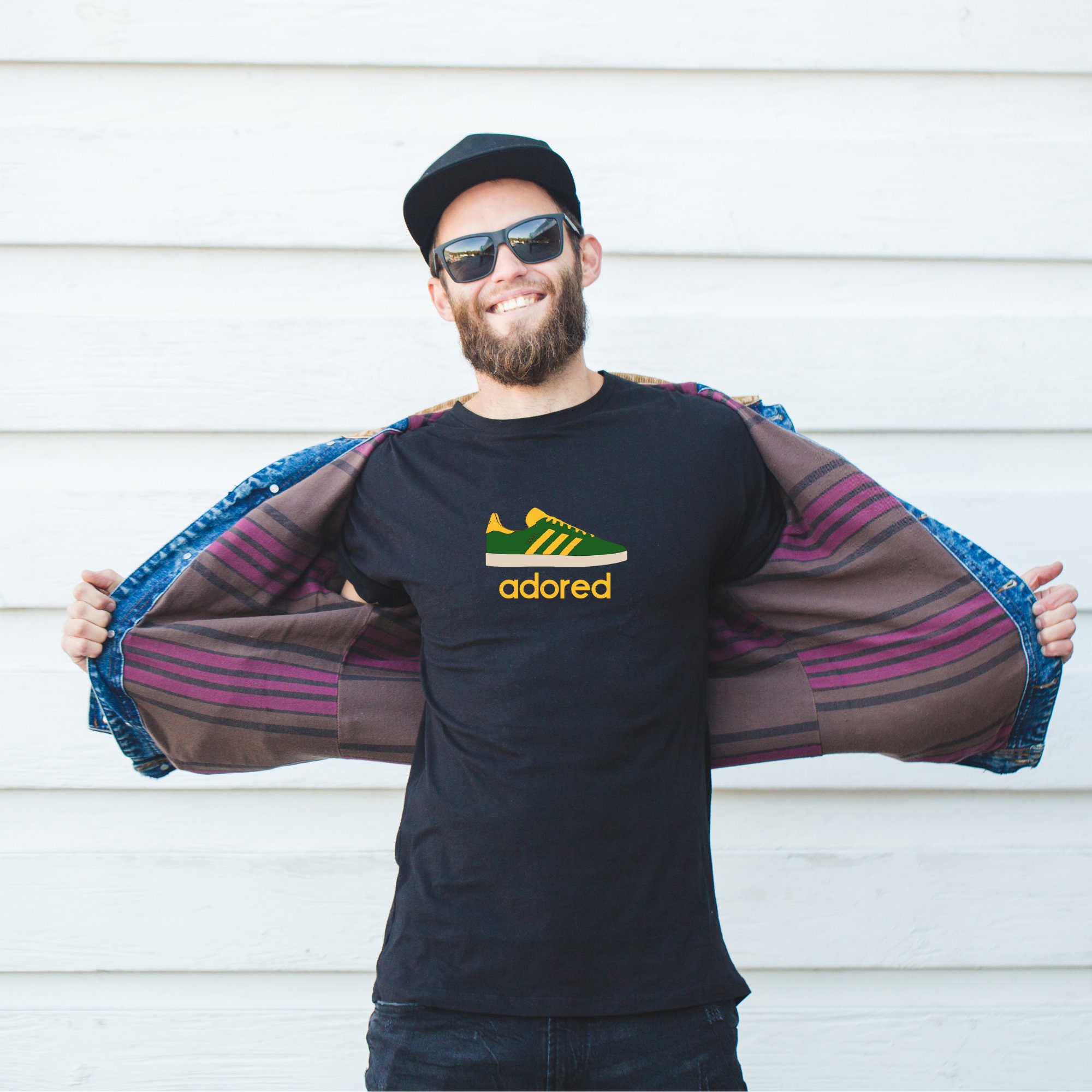 Stone Roses Adored T-shirt, Gazelle Strips 90's Sneaker Tee