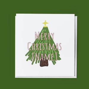 Arbre personnalisé - Carte de Noël / Noël / Fêtes