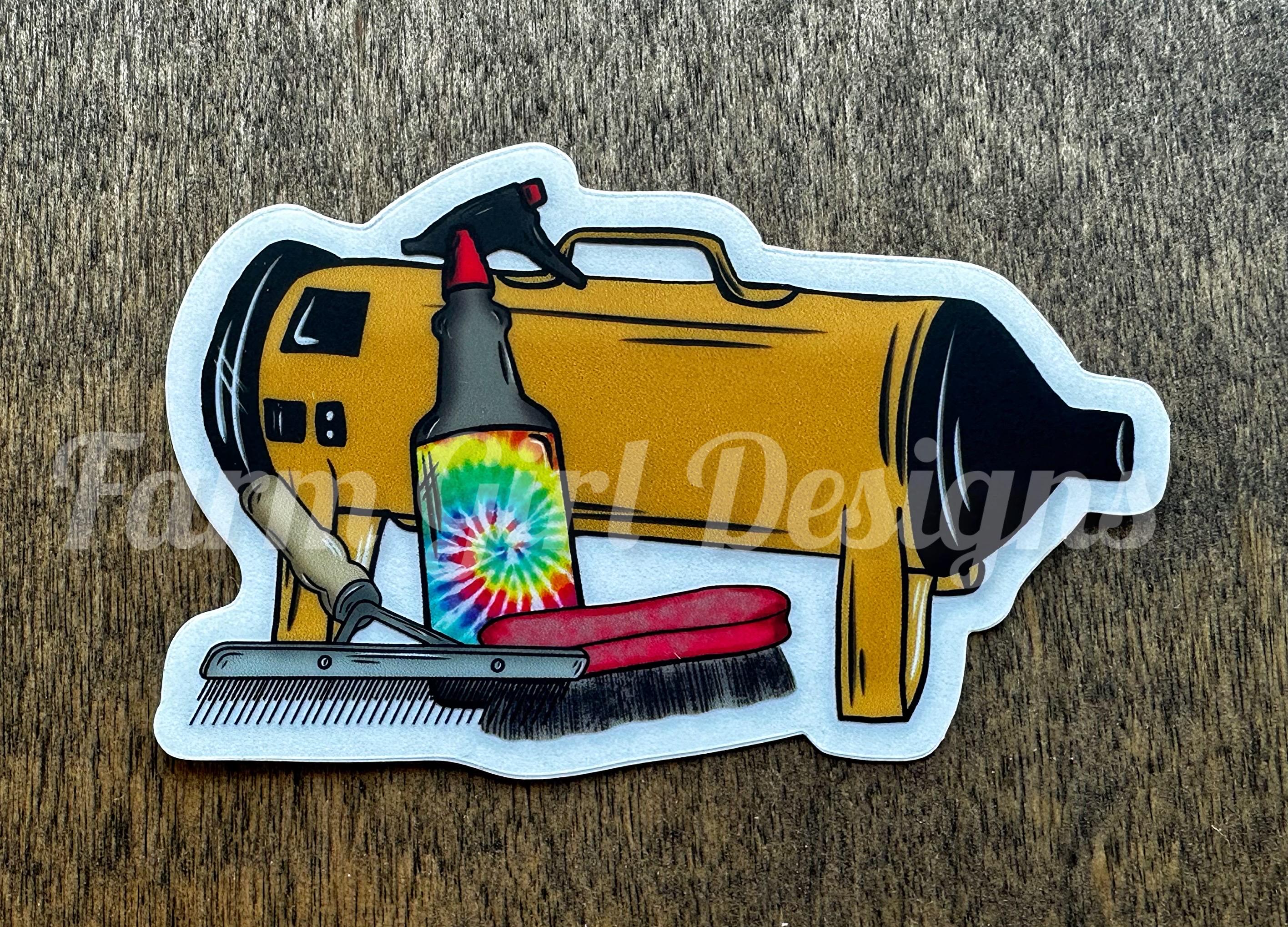 Stock Show Supplies Stickers! Blower | Show Box | Bucket | Spray ...