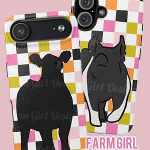 Livestock Retro Check Tough Phone Cases | iPhone | Samsung