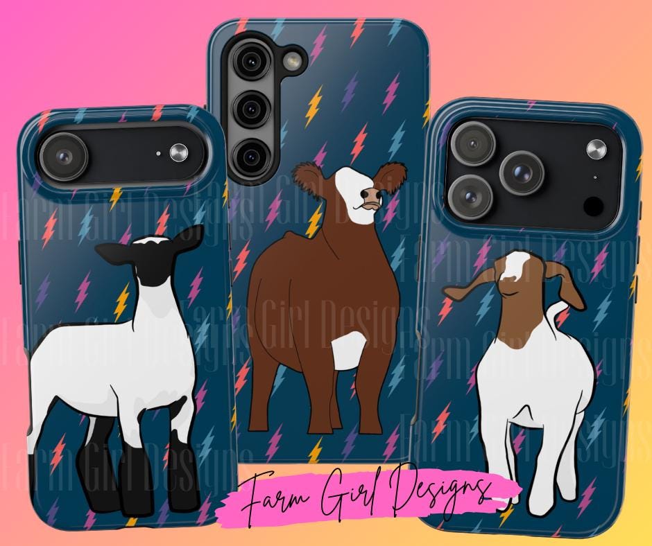 Livestock Lightning Bolts Tough Phone Cases | iPhone Samsung