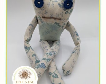Frog on a Log Plushie